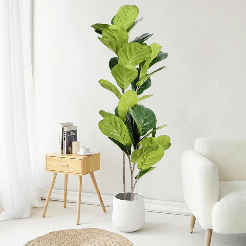Dlight Decor 113cm Tropical Ficus Tree with Rubber Style Leaves Dlight Decor