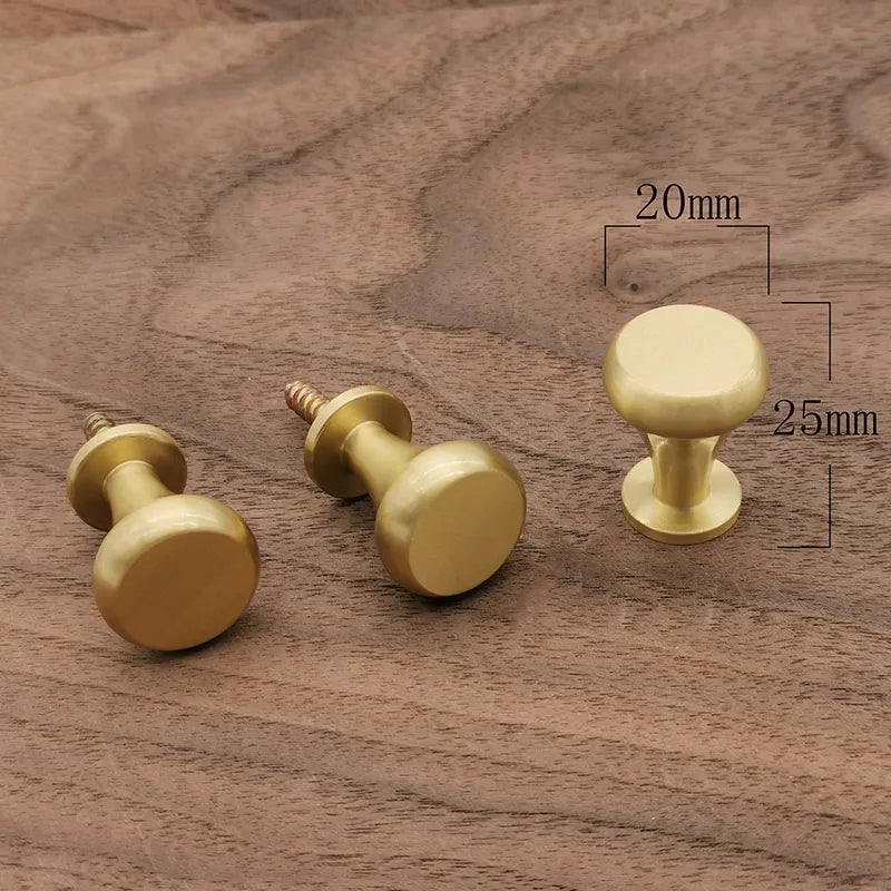 Brass Cabinet Handle and Hook – Gold Knob for Furniture, Wardrobes, and Towel Holders Dlight Decor