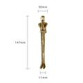 Nordic Brass Humanoid Cabinet Handle – Modern Luxury Drawer Pulls for Wardrobes and Cabinets (Single Hole) Dlight Decor