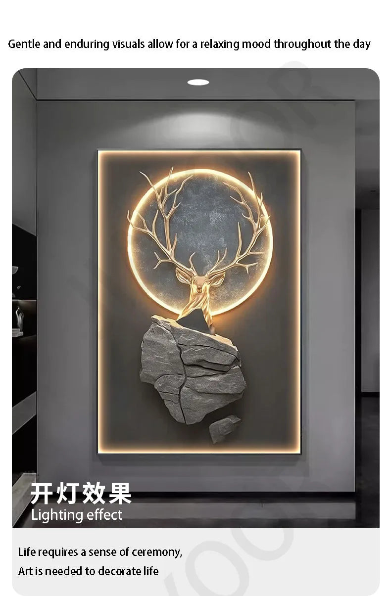 Dlight Decor Reindeer Wall Glow for Luxe Entry Spaces Dlight Decor