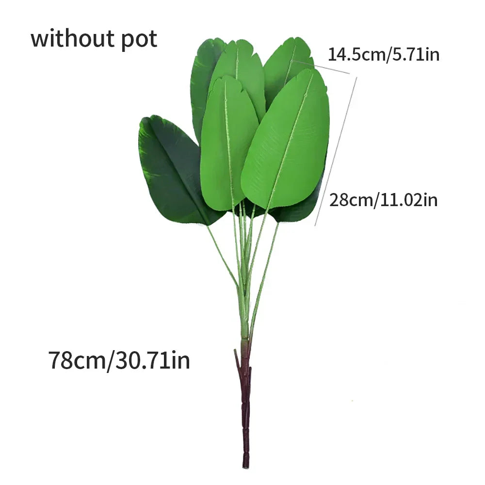 Dlight Decor 78cm Tall Tropical Monstera Plant with Banana Leaves Dlight Decor