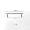 Nickel-Plated Brass Cabinet Handles – Gold and Matte Silver T-Bar Pulls for Wardrobes and Drawers Dlight Decor