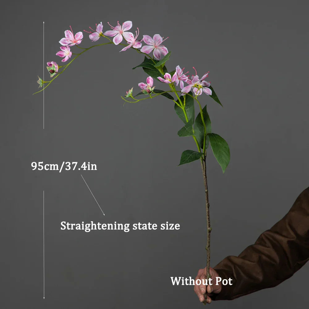 Dlight Decor 95cm Hanging Jasmine Bouquet with Tropical Begonia Flowers Dlight Decor