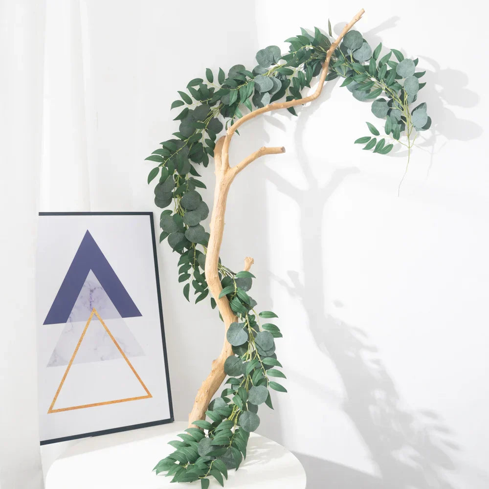 Dlight Decor 200cm Eucalyptus Vine with Willow Leaves for Hanging Decor Dlight Decor