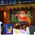 APP Controlled 16 Million Colors RGB LED Curtain Lights Holiday Party Decoration Dlight Decor
