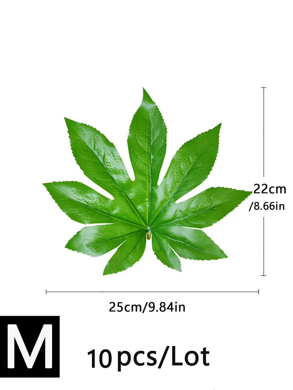 Dlight Decor 5 or 10pcs Tropical Fatsia Monstera Leaves for Table and Home Decor Dlight Decor