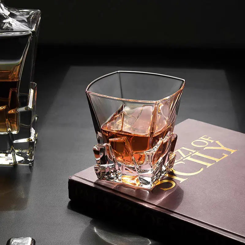 Dlight Decor 310ml Square Glass with Ice Cube Base Dlight Decor