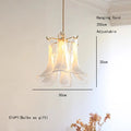Elara White Petal Glass LED Chandelier for Staircase & Villa Décor Dlight Decor