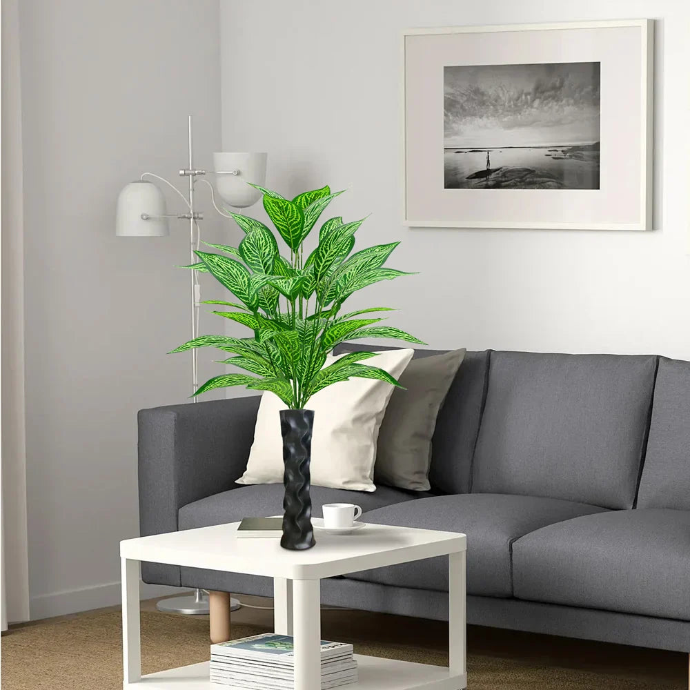 Dlight Decor 76cm Magnolia Banyan Leaf Branch with Green Sansevieria Accents Dlight Decor