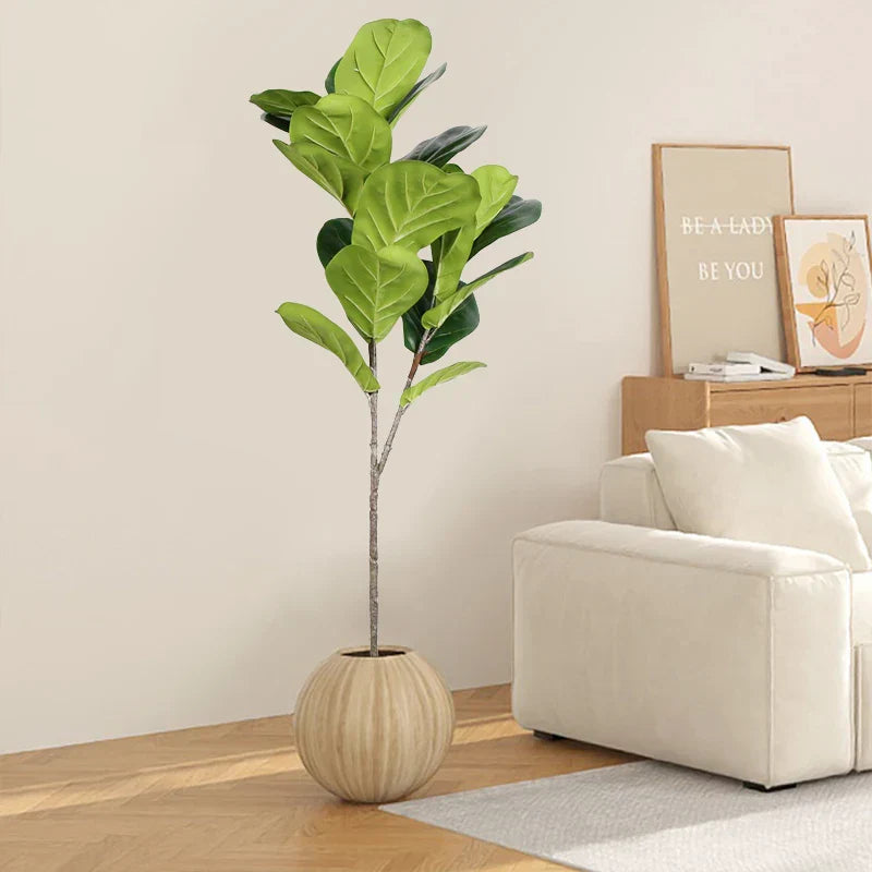 Dlight Decor 113cm Tropical Ficus Tree with Rubber Style Leaves Dlight Decor