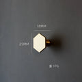 1 Piece - Mini Hexagon Gold Drawer Knob – Luxury Zinc Alloy Single Hole Handle for Cabinets and Doors Dlight Decor