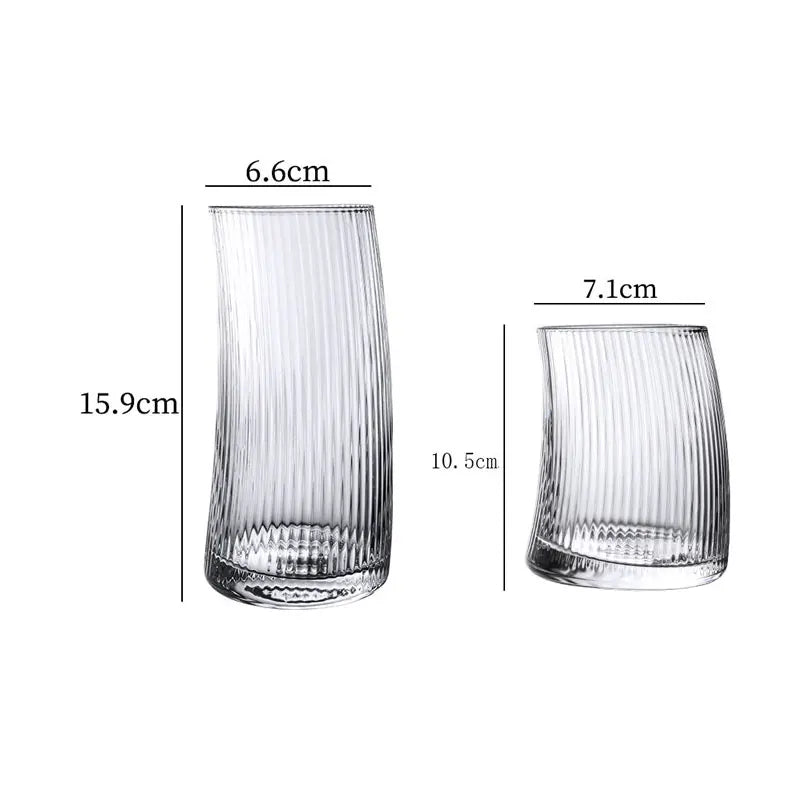 Dlight Decor Irregular Glass Mug 325ml or 500ml Dlight Decor