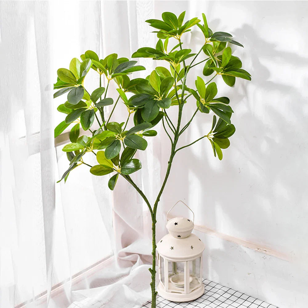 Dlight Decor 73cm Tropical Ficus Palm Tree Branch with Monstera Leaves Dlight Decor