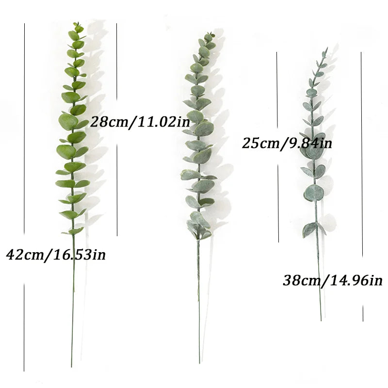 Dlight Decor 42cm Eucalyptus Branches with Money Leaves Set Dlight Decor