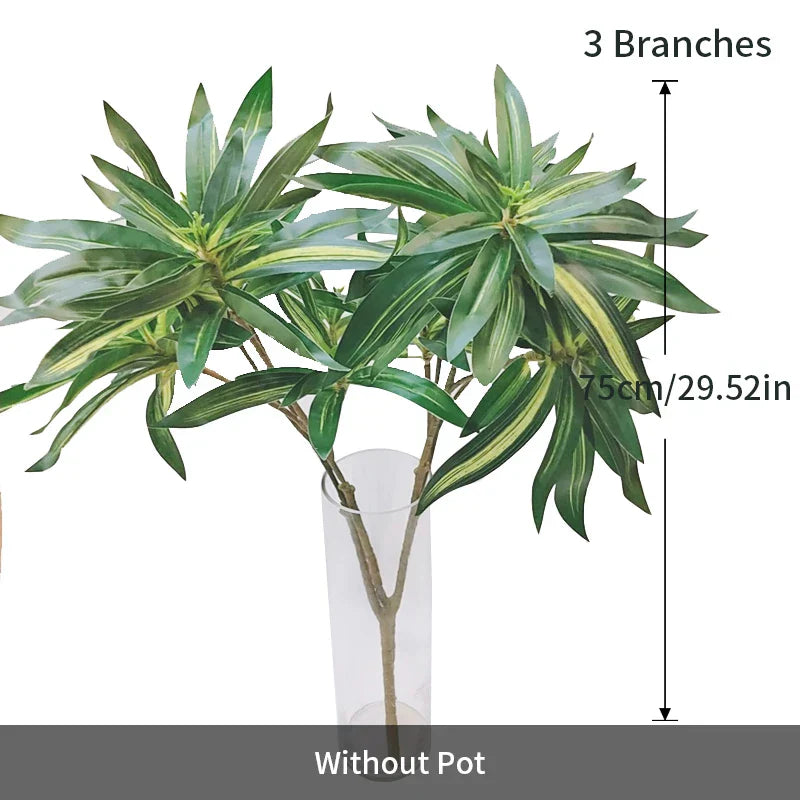 Dlight Decor 75cm Palm Tree with Real Touch Leaves Dlight Decor