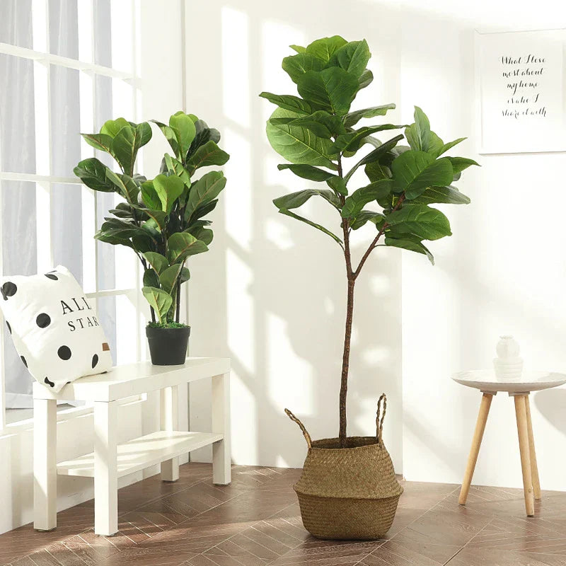 Dlight Decor 122cm Large Ficus Tree Branch with Tropical Rubber Leaves Dlight Decor