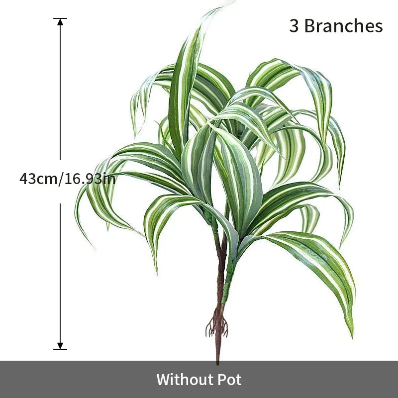 Dlight Decor 43cm Dracaena Air Grass Branch with Bamboo Leaves for Desktop Decor Dlight Decor