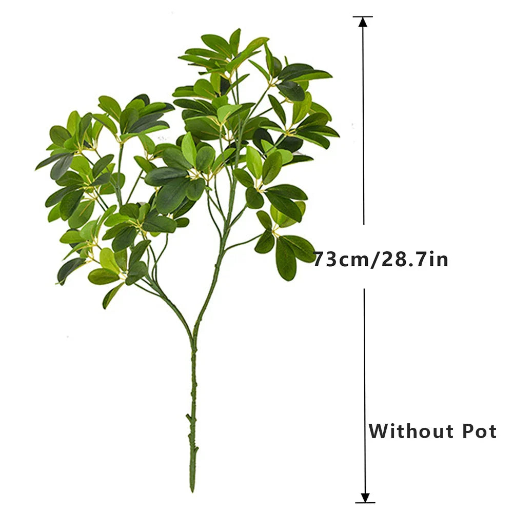 Dlight Decor 73cm Tropical Ficus Palm Tree Branch with Monstera Leaves Dlight Decor