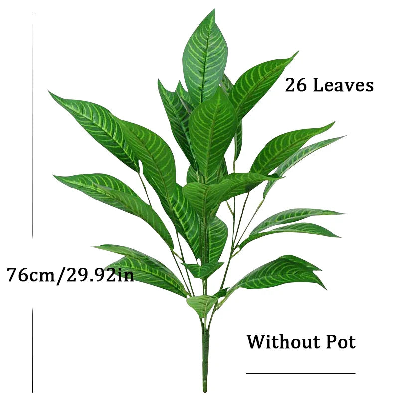 Dlight Decor 76cm Tropical Magnolia Palm Branch with 26 Leaves Dlight Decor