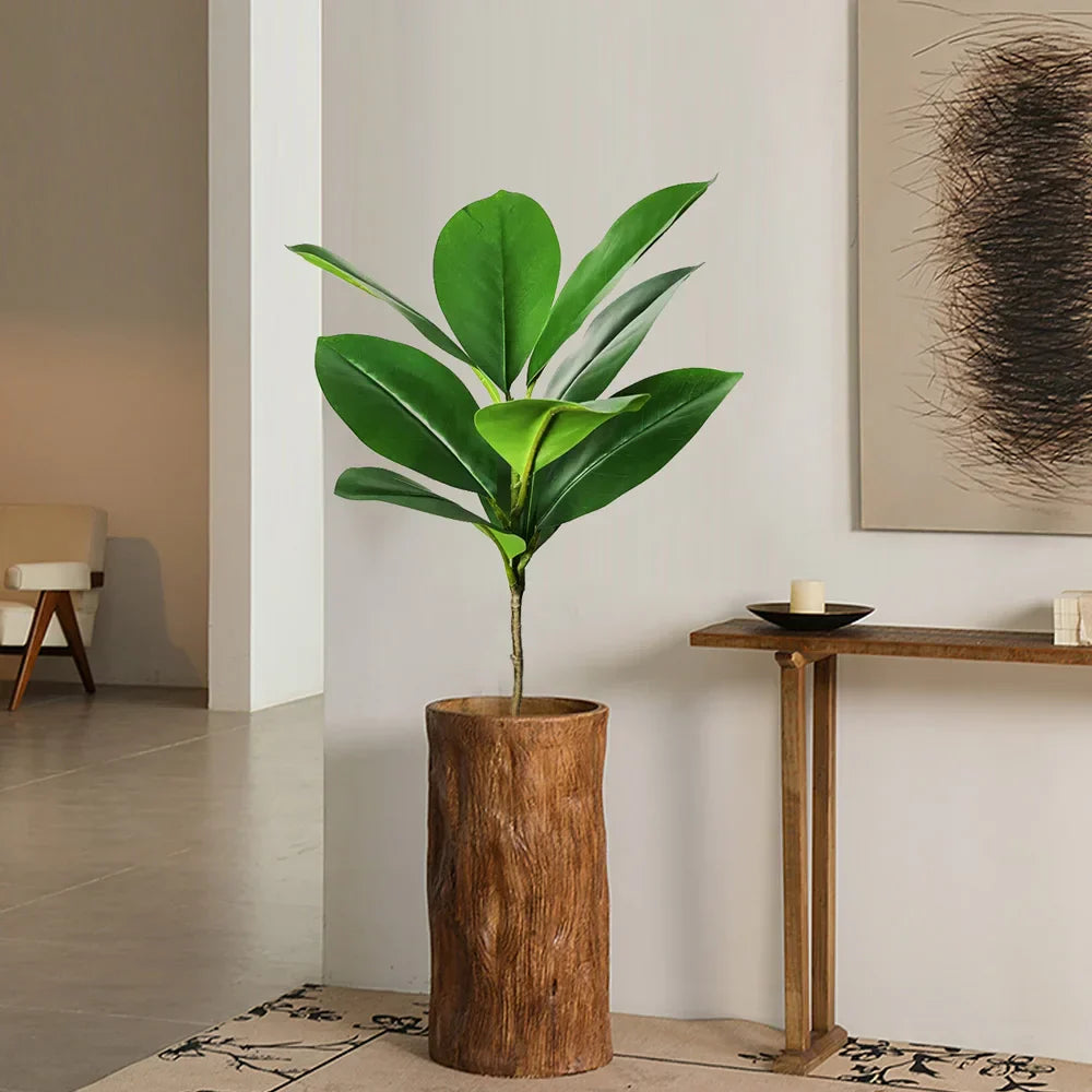 Dlight Decor 140cm Banyan Tree with Real Touch Fiddle Leaves for Home and Office Decor Dlight Decor