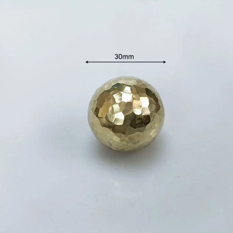 Brass Ball Cabinet Knobs – Modern Wardrobe Handles and Dresser Pulls Dlight Decor