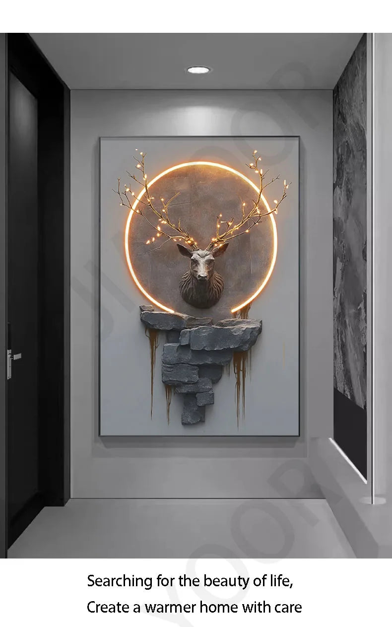 Dlight Decor Reindeer Wall Glow for Luxe Entry Spaces Dlight Decor