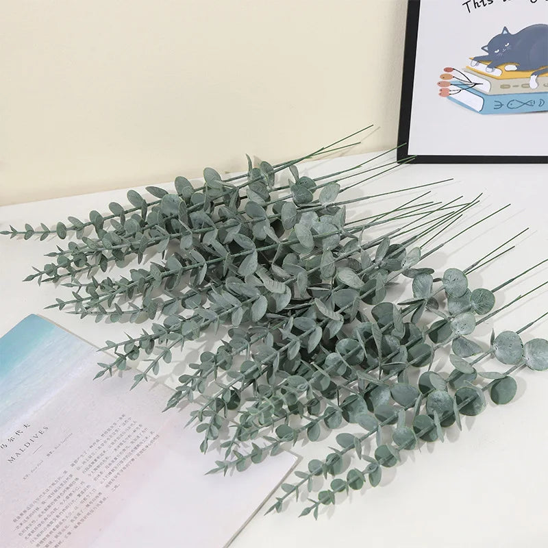 Dlight Decor 42cm Eucalyptus Branches with Money Leaves Set Dlight Decor