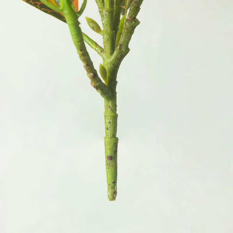 Dlight Decor 41cm Banyan Ficus Palm Branch with Codiaeum Leaves Dlight Decor