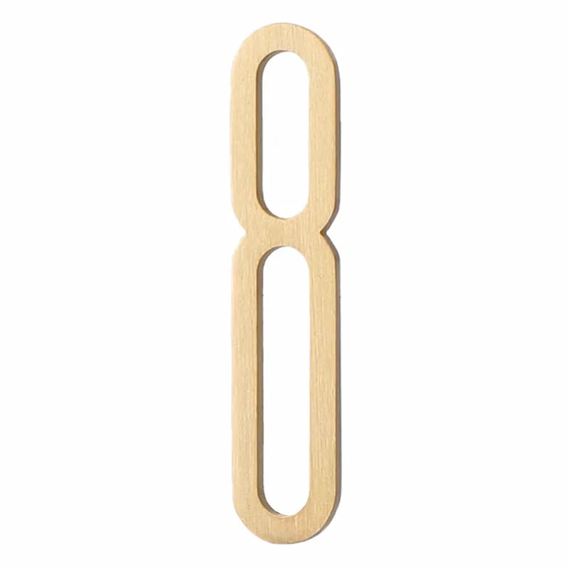 Solid Brass Alphabet Letters and Numbers – Adhesive DIY Door Decor for Home, Hotel, and Baby Names Dlight Decor