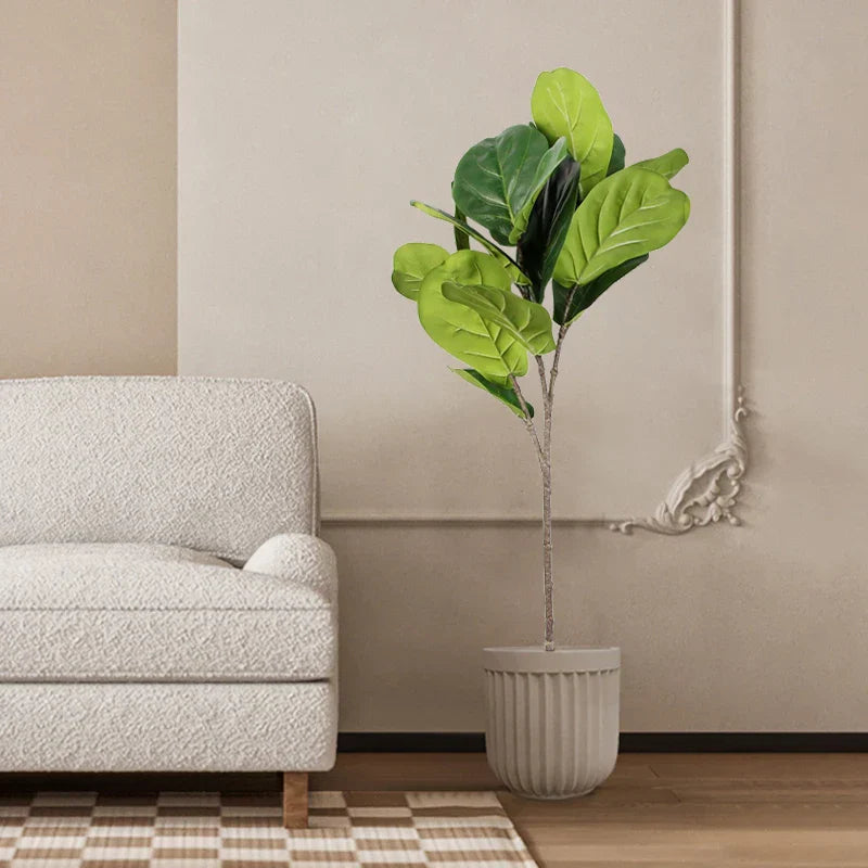 Dlight Decor 113cm Tropical Ficus Tree with Rubber Style Leaves Dlight Decor