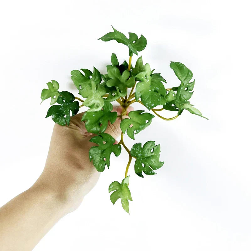 Dlight Decor 15cm Lucky Grass Foliage Bouquet for Home and Bonsai Decor Dlight Decor