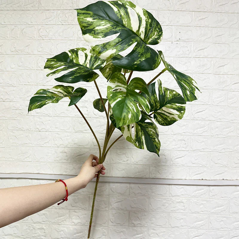 Dlight Decor 90cm Monstera Branch with Tropical Turtle Leaves Dlight Decor