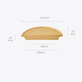 Gold Round Brass Cabinet Handles – Textured Braided Pattern Pulls for Wardrobes, Bookcases, and Wine Cabinets Dlight Decor