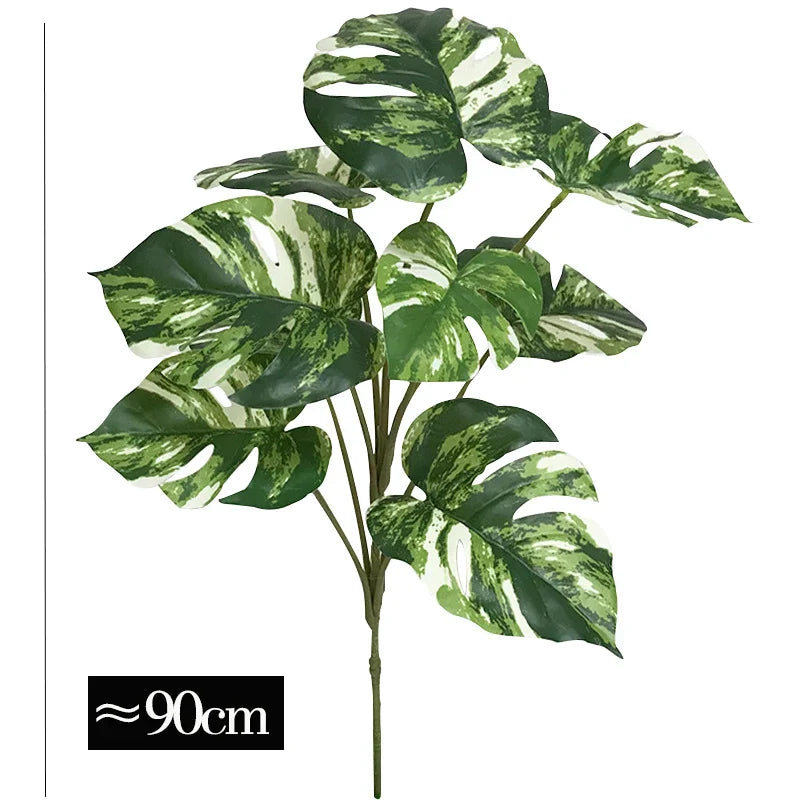 Dlight Decor 90cm Monstera Branch with Tropical Turtle Leaves Dlight Decor