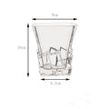 Dlight Decor 310ml Square Glass with Ice Cube Base Dlight Decor