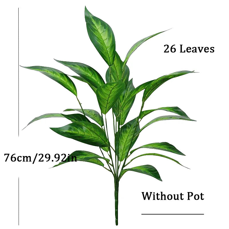 Dlight Decor 76cm Tropical Magnolia Palm Branch with 26 Leaves Dlight Decor