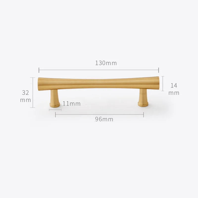 Gold Brass Dresser Handles – Modern Cabinet Pulls and Drawer Knobs for Kitchen and Furniture Dlight Decor