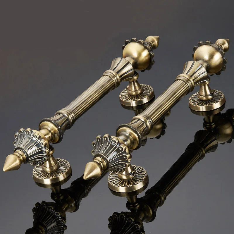 Antique Bronze Zinc Alloy Door Pull – Elegant Long Handle for Glass, Wooden, or Alloy Doors (280-550mm) Dlight Decor