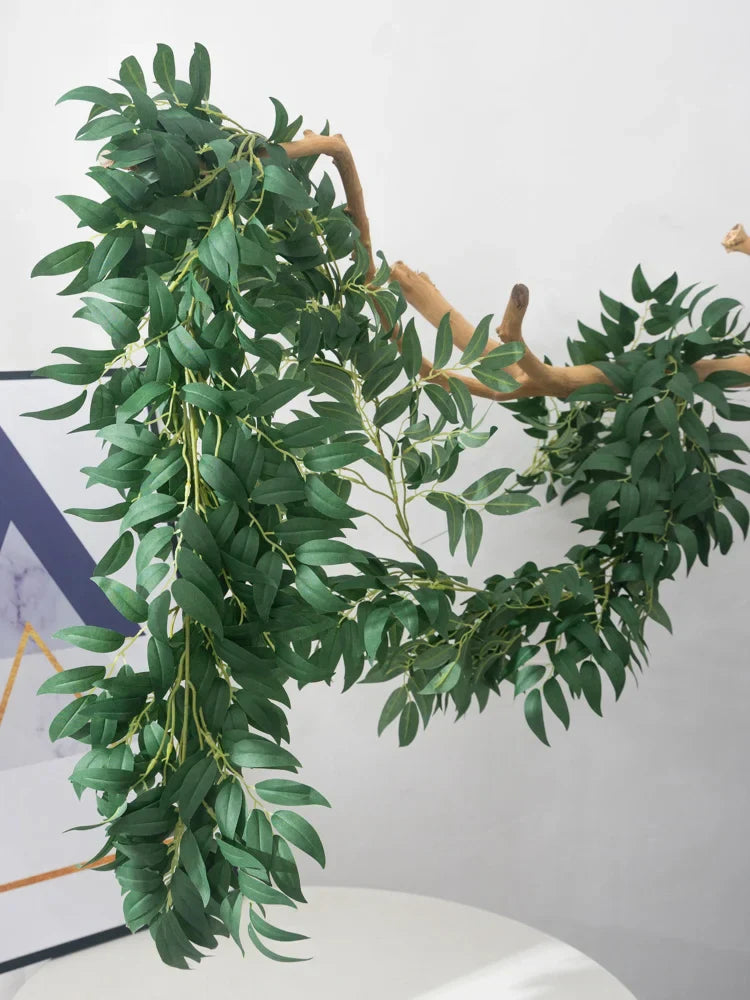 Dlight Decor 200cm Eucalyptus Vine with Willow Leaves for Hanging Decor Dlight Decor