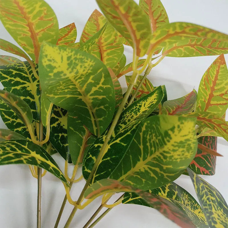 Dlight Decor 33cm Tropical Plant with Codiaeum and Scindapsus Leaves Dlight Decor