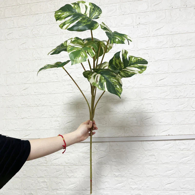 Dlight Decor 90cm Monstera Branch with Tropical Turtle Leaves Dlight Decor