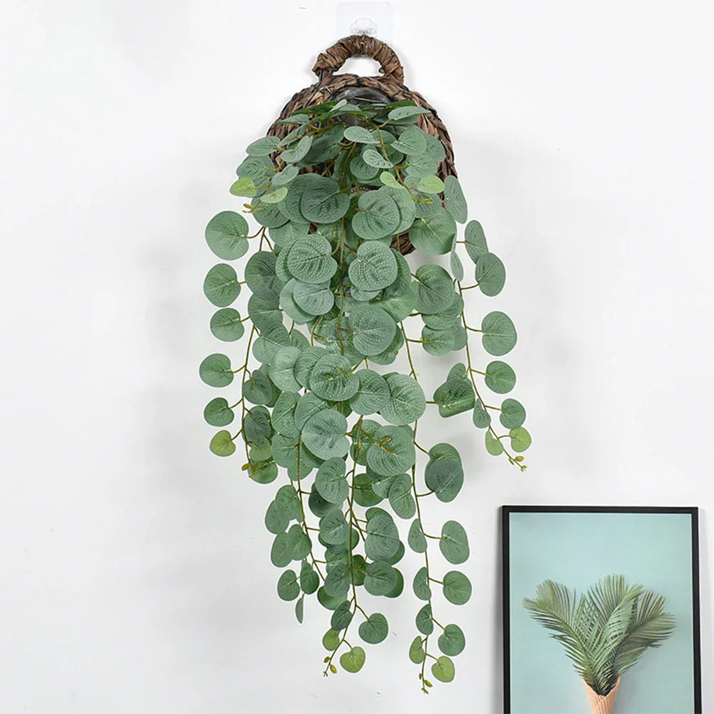 Dlight Decor 64cm Hanging Eucalyptus Vine with Apple Leaves Dlight Decor