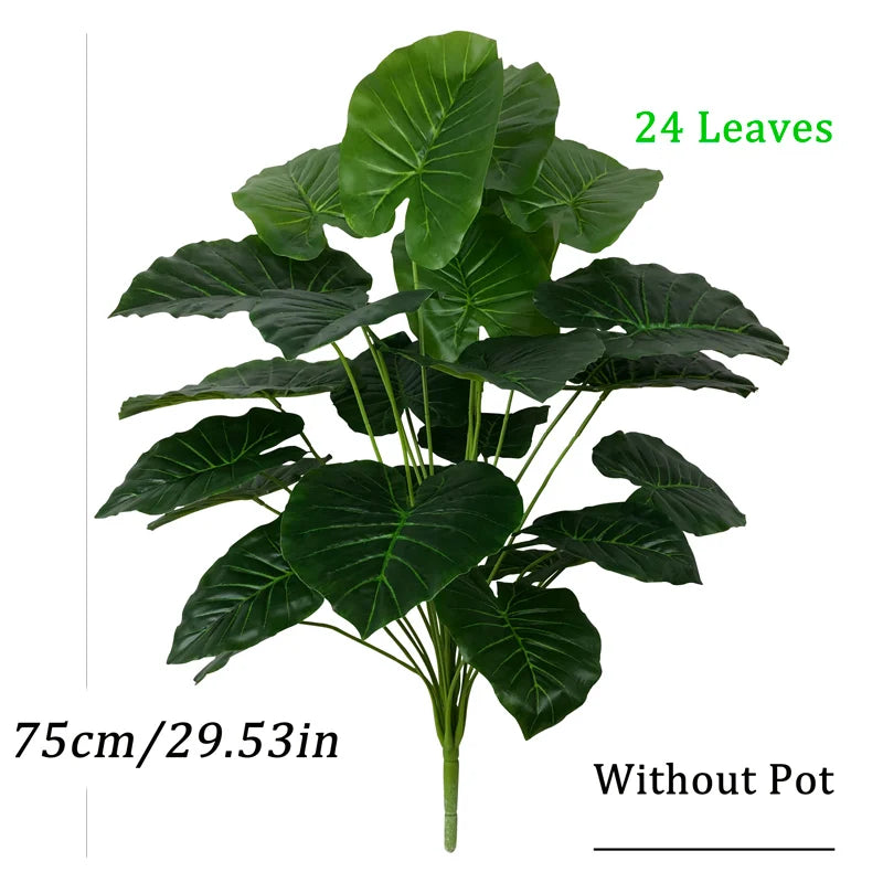 Dlight Decor 75cm Monstera Tree Branch with 24 Tropical Leaves Dlight Decor
