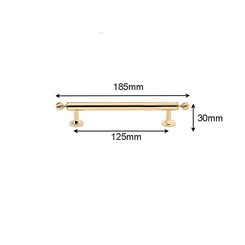 Polished Brass Cabinet Handles – PVD Gold and Chrome Wardrobe Knobs and Drawer Pulls Dlight Decor