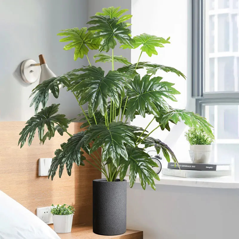 Dlight Decor 75cm Monstera Palm Tree with 24 Turtle Leaves Dlight Decor