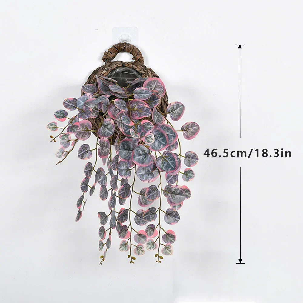 Dlight Decor 64cm Hanging Eucalyptus Vine with Apple Leaves Dlight Decor