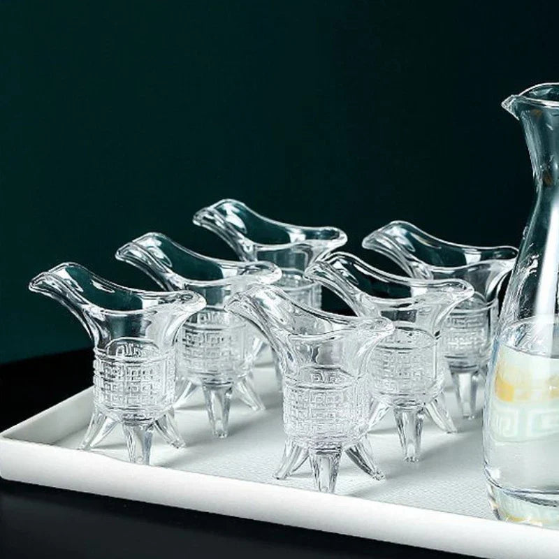 Dlight Decor 6pc Imperial Three-Foot Liquor Glass Set 20ml Dlight Decor