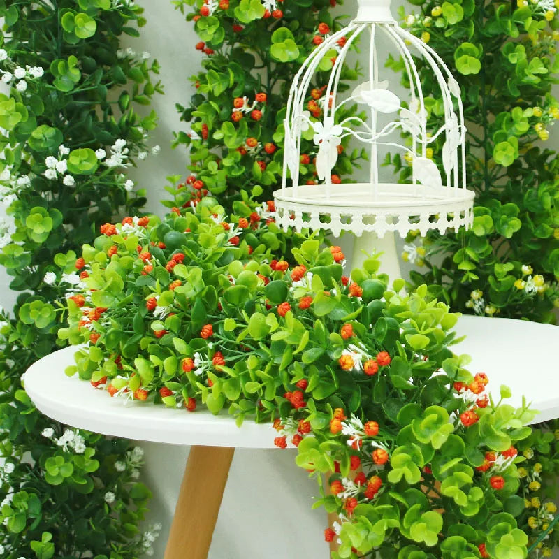 Dlight Decor Eucalyptus Vines with Babysbreath for Wall and Event Decor Dlight Decor