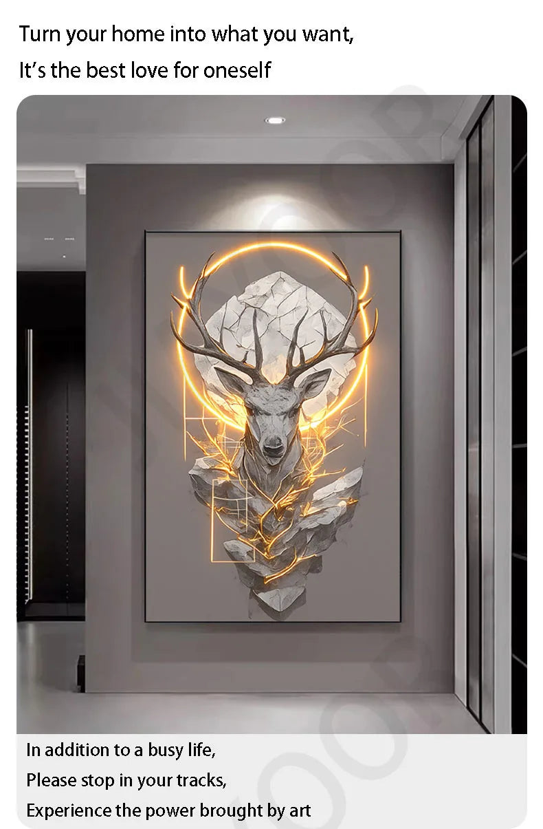Dlight Decor Reindeer Wall Glow for Luxe Entry Spaces Dlight Decor