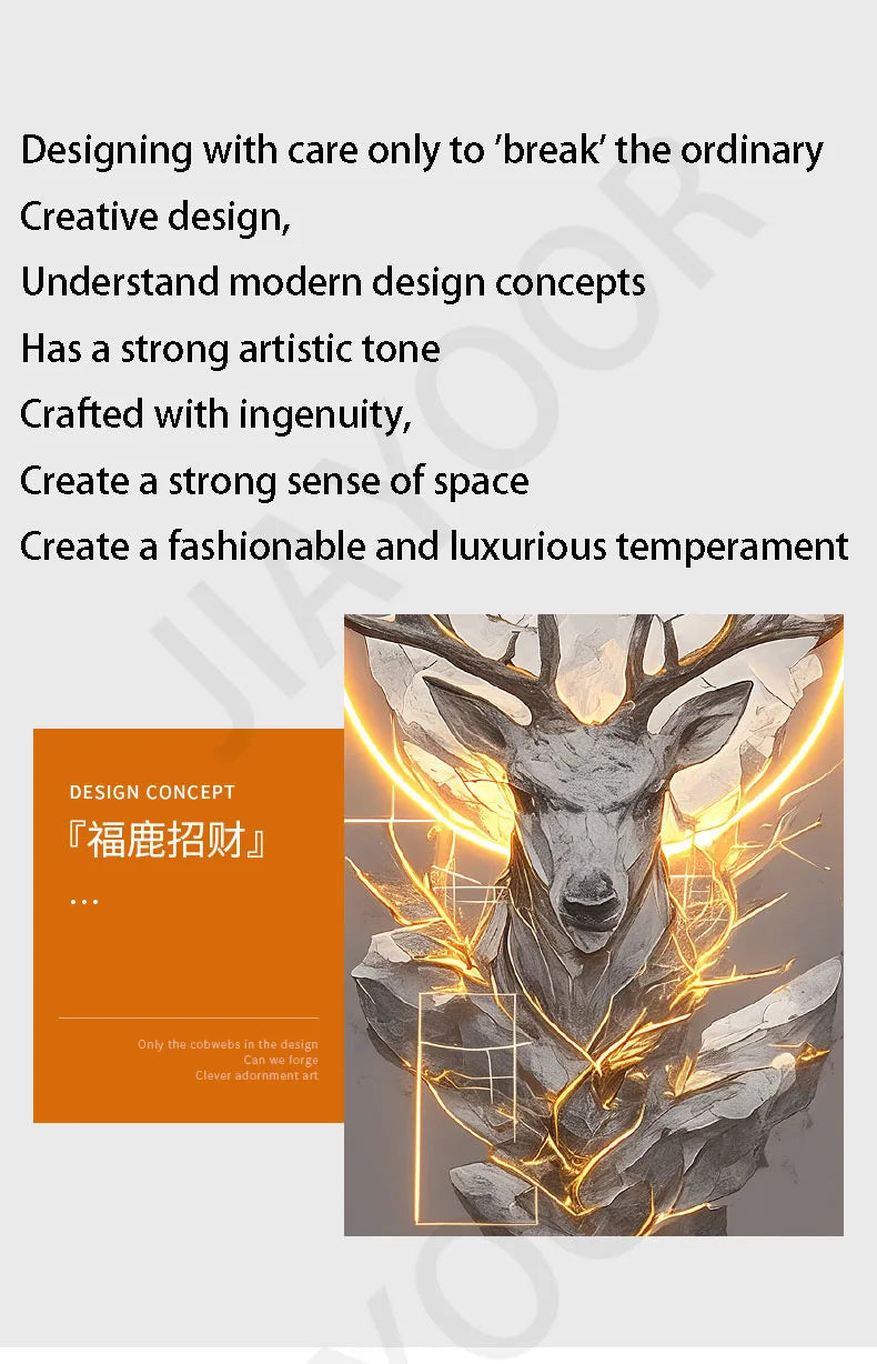 Dlight Decor Reindeer Wall Glow for Luxe Entry Spaces Dlight Decor